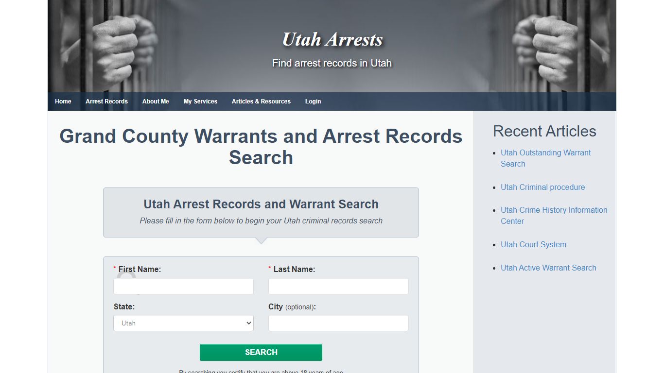 Grand County Warrants and Arrest Records Search - Utah Arrests