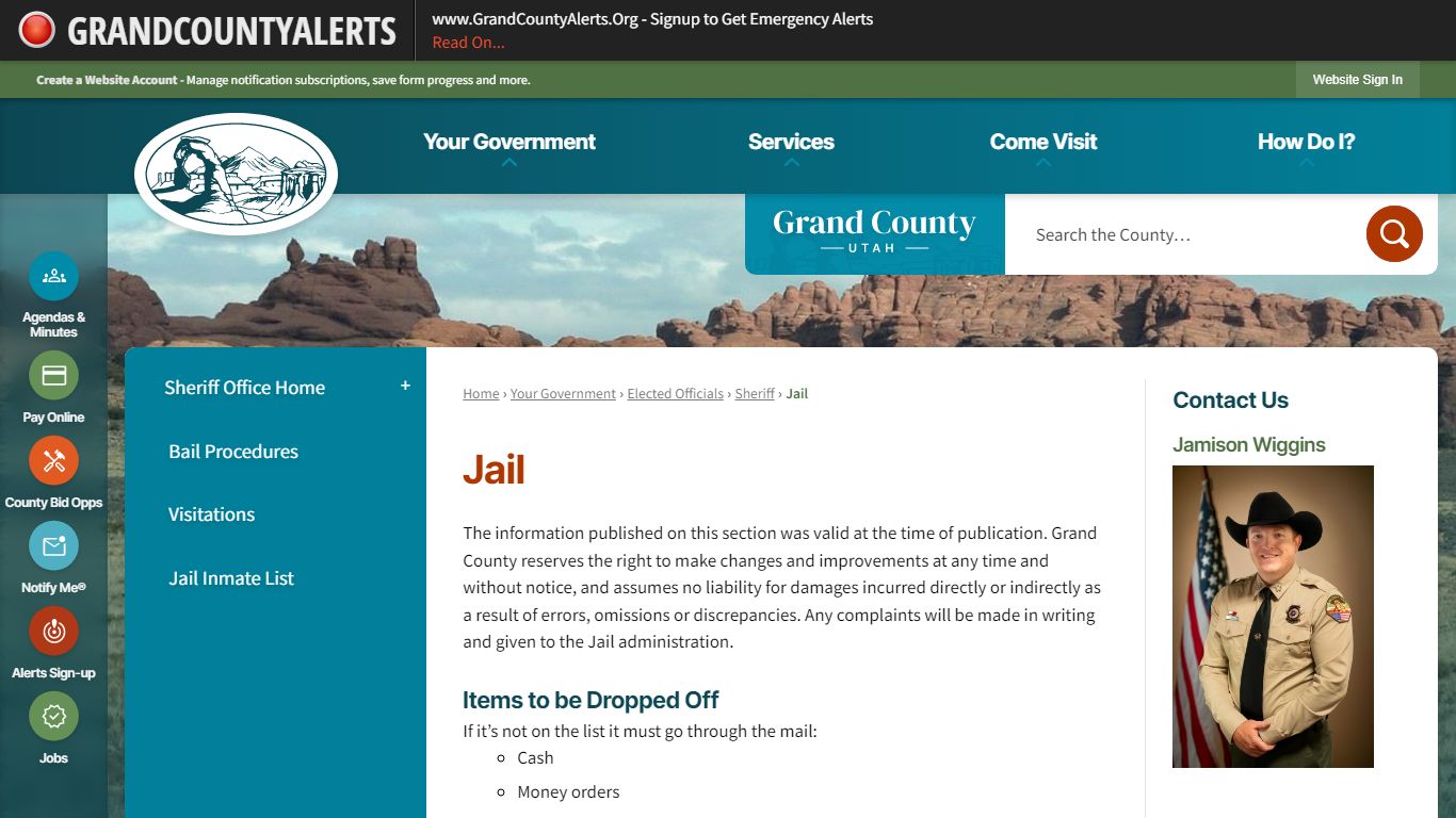 Jail | Grand County, UT - Official Website